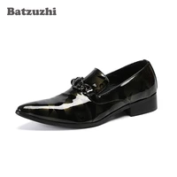 batzuzhi handmade luxury mens shoes pointed toe leather dress shoes men formal business shoes for mens party and wedding