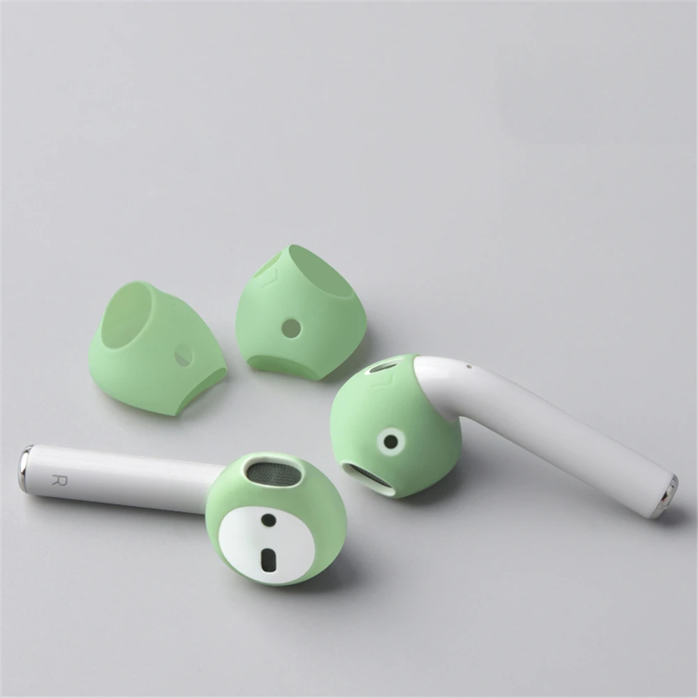 Фото 2 пары Ударопрочный Мягкий силиконовый чехол для наушников Apple Airpods сменные 2 пары Ударопрочный Мягкий силиконовый чехол для наушников Apple Airpods сменные
