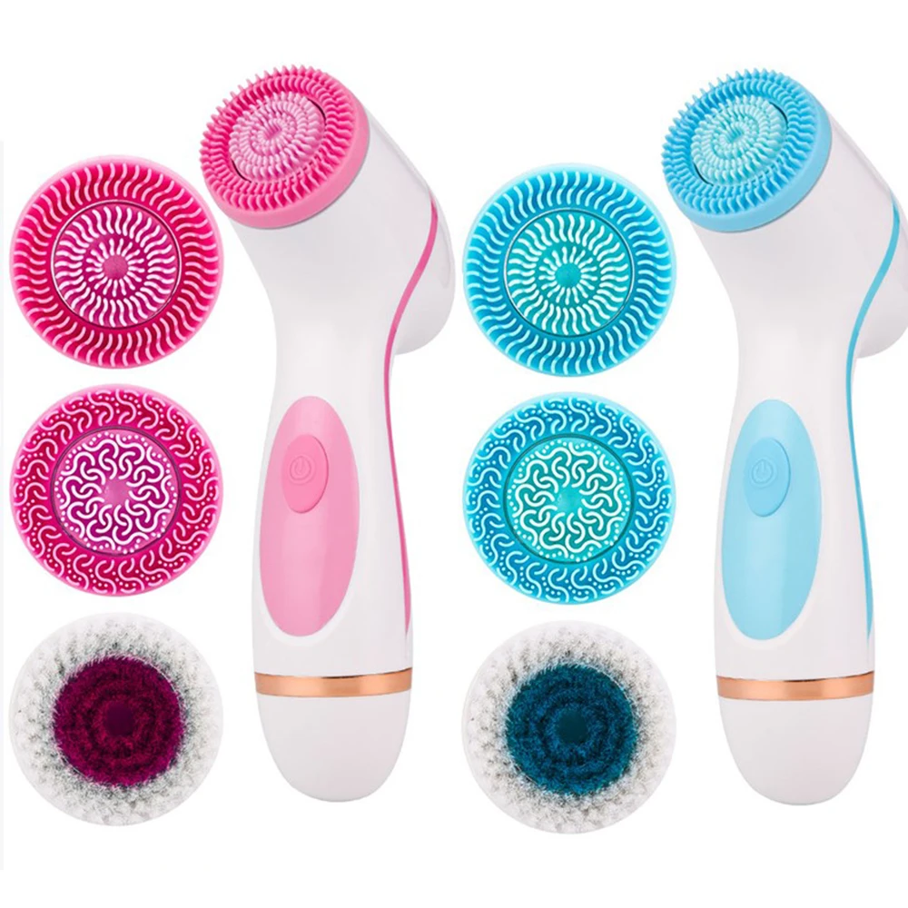

Перезаряжаемая Очищающая щетка Sonic, вращающаяся Очищающая щетка для лица, спа-система может глубоко очистить и удалить черные точки