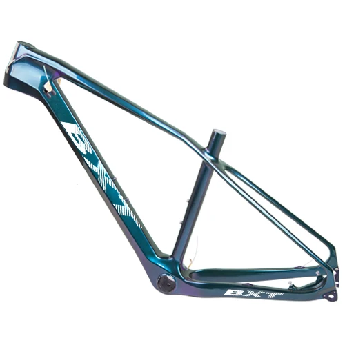 BXT Chameleon blue BXT 27.5er Полный углеродного волокна горный велосипед рамы BSA/PF30 каретка комплект 142*12 мм велосипедный вынос руля рамы для MTB - Цвет: BXT Chameleon blue