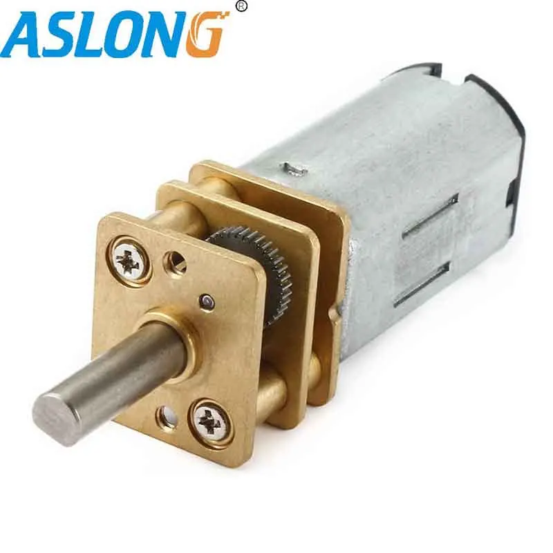 Микро-Зубчатый редуктор ASLONG для moto r, 6 в, металлический, 12 В, мощный, магнитный, для Moto N30 с зубчатым колесиком, редуктор JGA12-N30