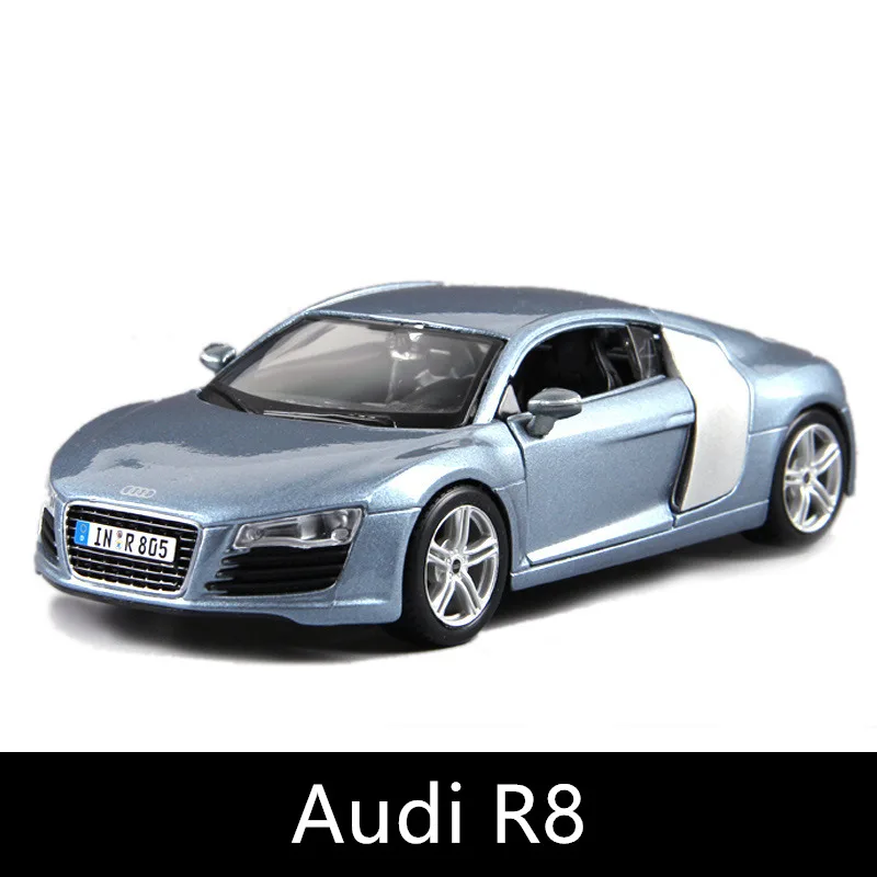 R8 Maisto 1:24 Audi R8, модель автомобиля из сплава, модель автомобиля, украшение автомобиля, коллекция, Подарочная игрушка - Цвет: R8