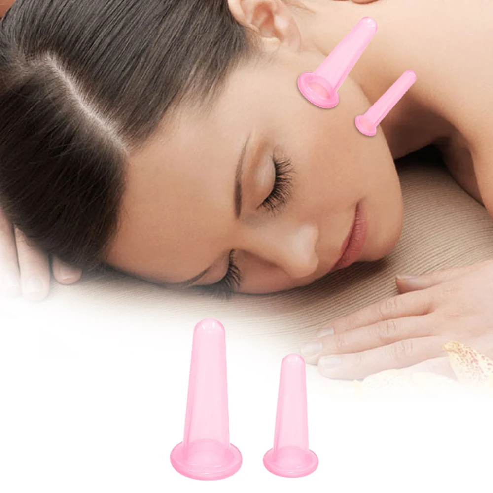 Силиконовые вакуумные банки для вакуумного массажа 2 шт. вакуумный массажер тела