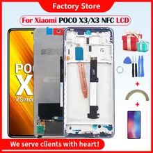 Original LCD For Xiaomi Poco X3 LCD With Frame Touch Screen Digitizer For Xiaomi Poco X3 NFC lcd Display M2007J20CG LCD