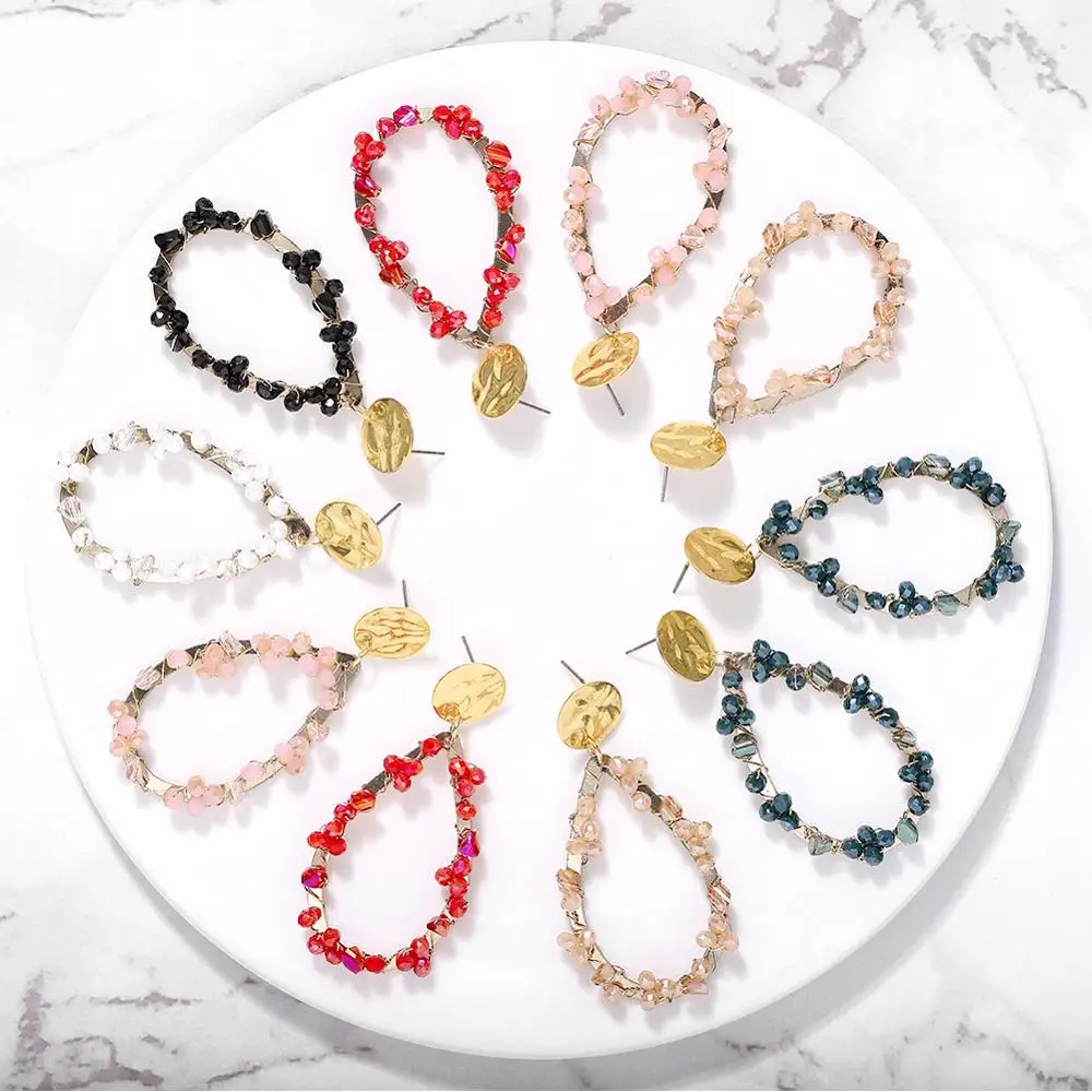 Красочные Новые висячие серьги из полимерного сплава ювелирные изделия 2019