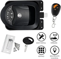 keyless lock trailer door lock with car alarms remote control central kit door lock latch handle knob deadbolt camper trailer