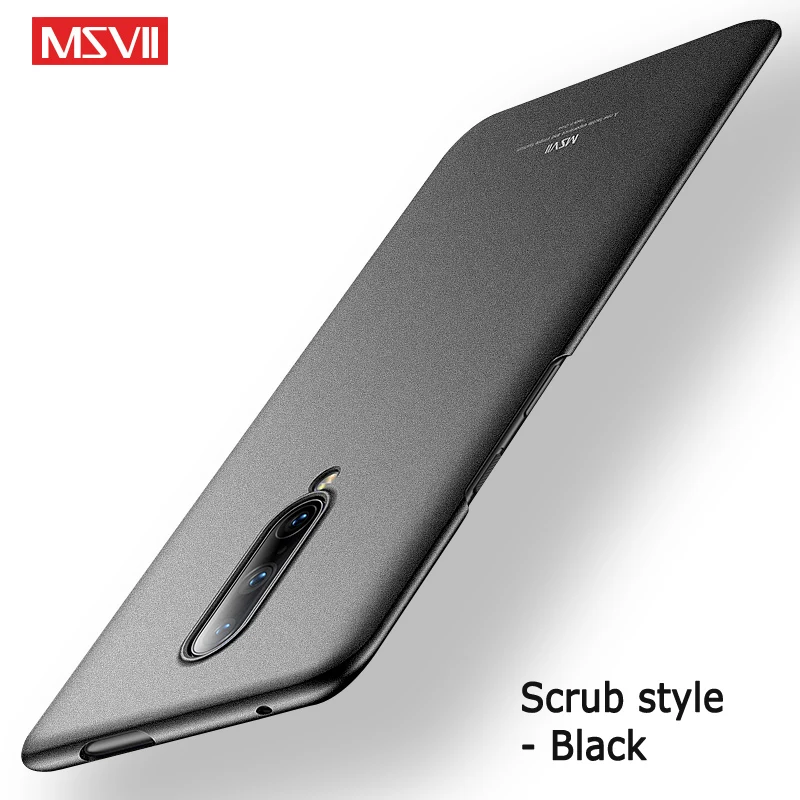 Чёрный матовый One plus 7 Pro Чехол Msvii Тонкий матовый чехол для Oneplus 6T 6 7 T Pro Чехол Oneplus7 Жесткий Чехол для One Plus 7 T Pro Чехол - Цвет: Чёрный матовый