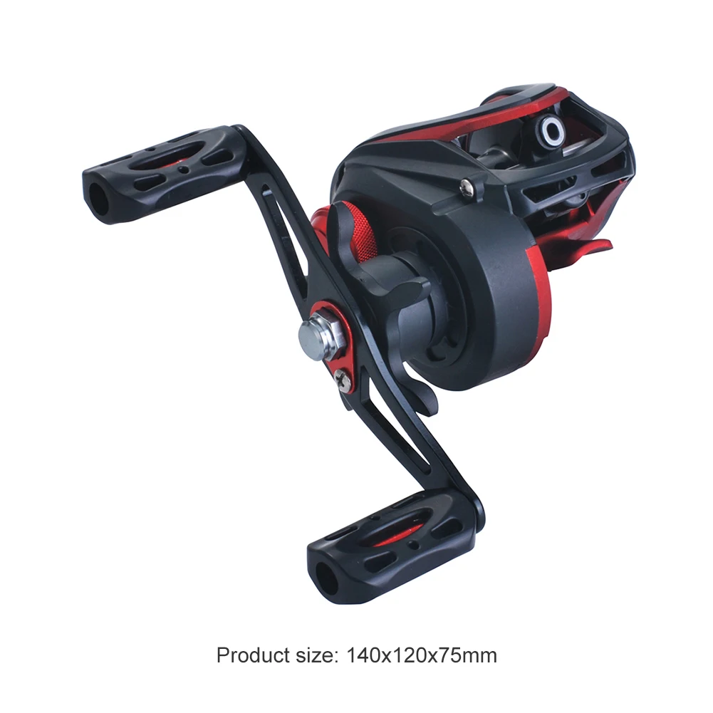 

Lizard Fishing Reel 19+1BB Ball Baitcasting Reel with Brake System Bearing 8.1:1 Compression Resistance Outdoor Fishing