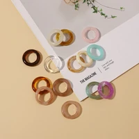 colorful acrylic resin women rings teen girls korea fashion jewelry vintage chic marble pattern wedding party female ring ladies