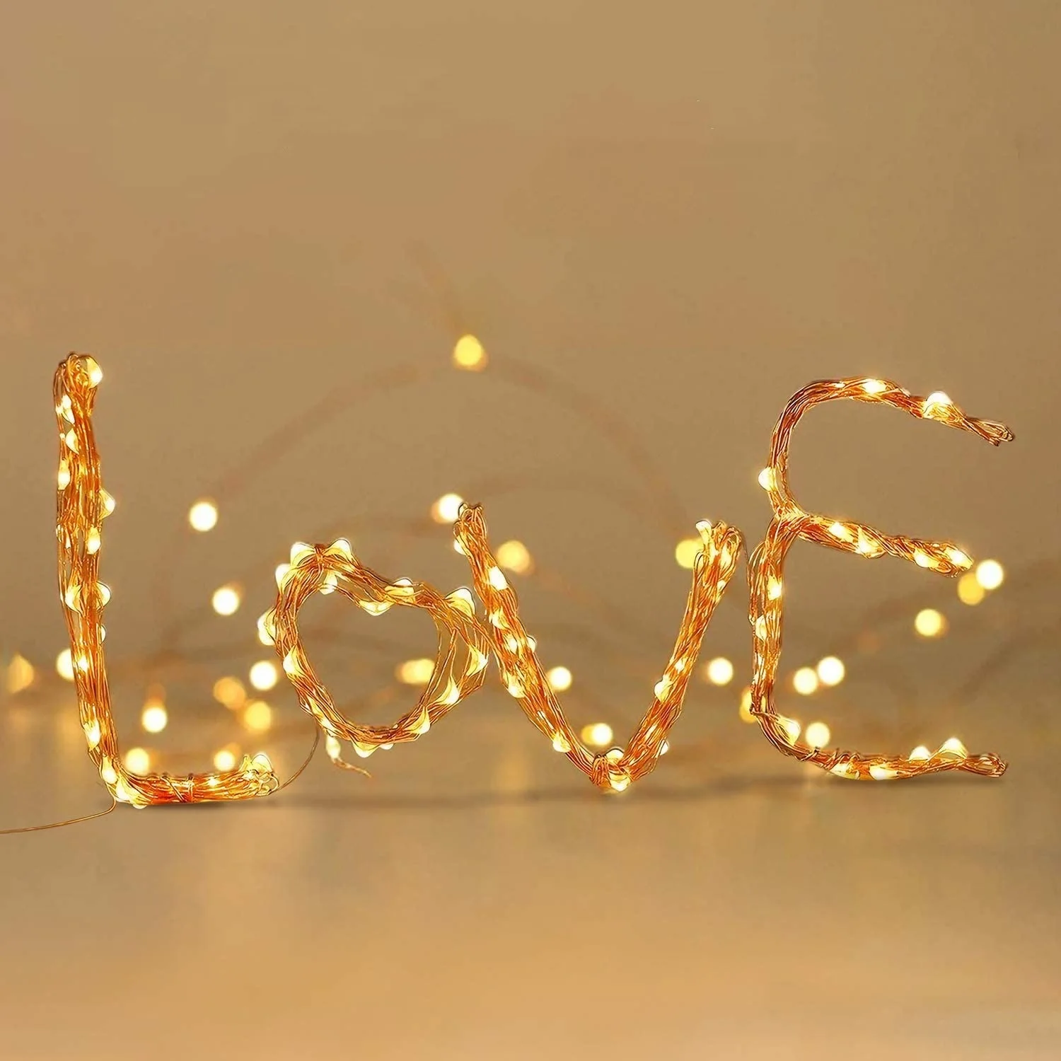 

10 Pack LED Fairy Lights USB Indoor Silver Copper Wire Lights for Wedding, Christmas, Party, Bedroom and Table Centrepiece Decor