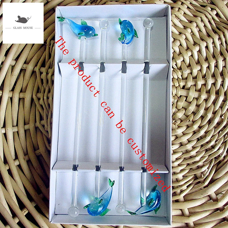 Ручная работа искусственные Коктейльные Винные бокалы перемешивающие палочки