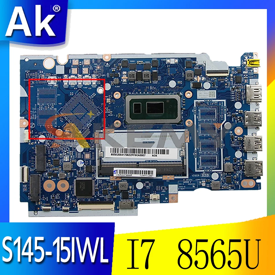 

For Lenovo Ideapad S145-15IWL V15-IWL laptop motherboard FS441 FS540 NM-C121 5B20S41730 5B20S41729 CPU I7 8565U 0G Mainboard