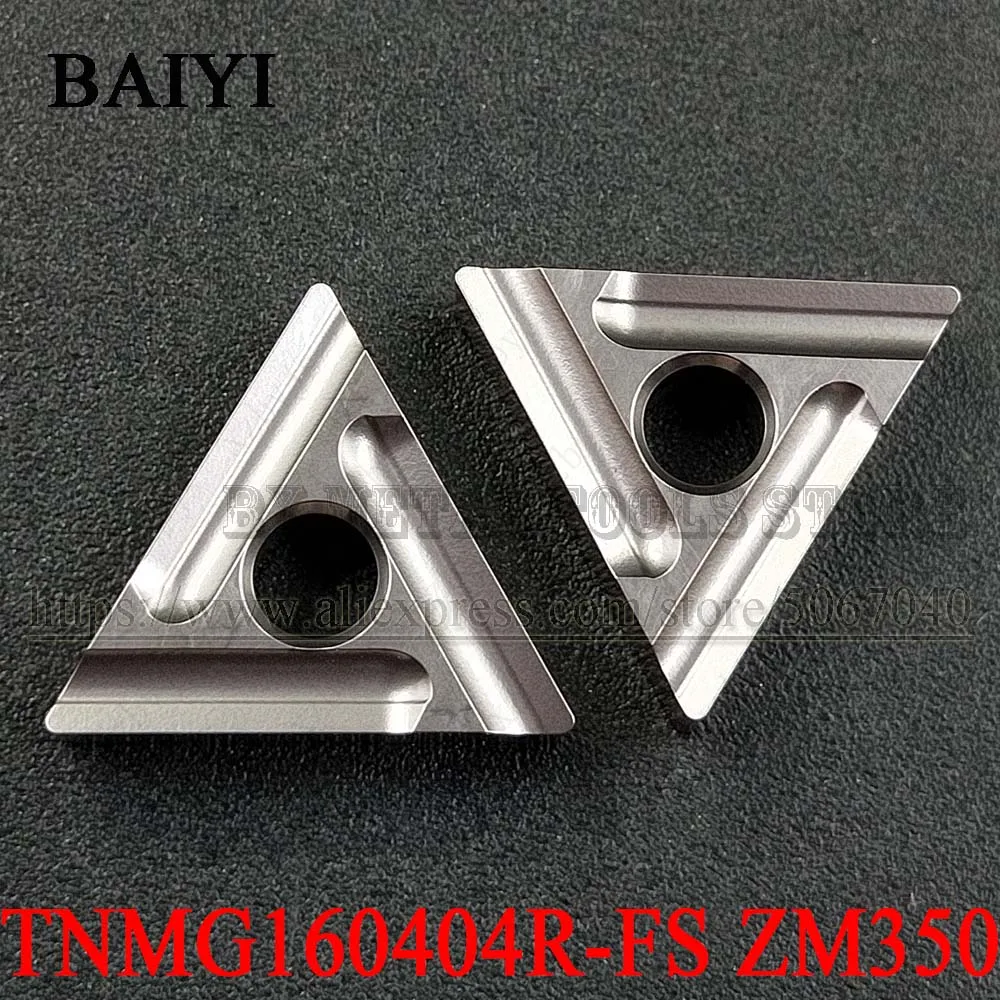 

10pcs TNMG160404R-FS ZM350 TNMG160404 R Cermet carbide inserts turning tools Ceramic blade cutter lathe tool for TNMG 160404