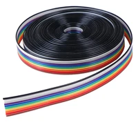 5meterslot ribbon cable 10way flat color rainbow ribbon cable wire rainbow cable 10p ribbon cable 28awg 2020 high quality new