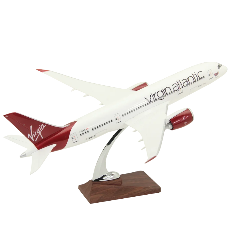 

43 Cm Resin Aircraft Model Boeing 787-900 British Virgin Airlines Gift Decoration Hollowing Process Virgin Toys for Children