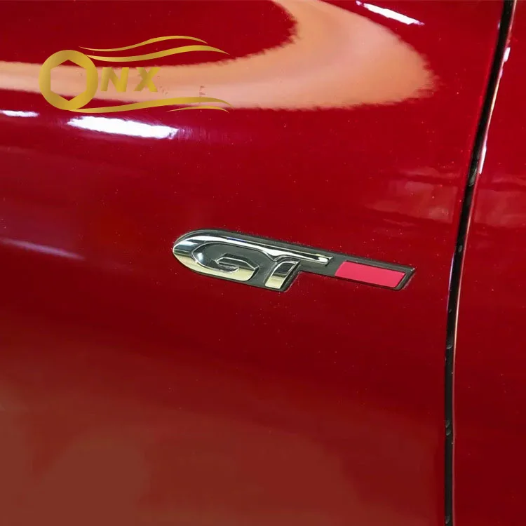 

Car tail decoration fender GT logo For Peugeot 508L308 408 Car modification Decoration Accessories