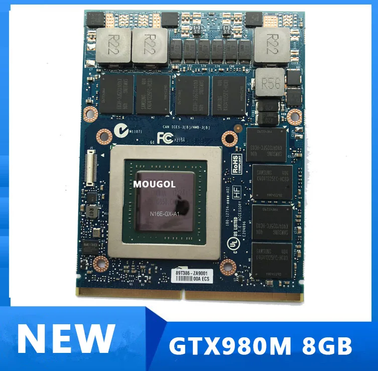 Оригинальная видеокарта GTX980M GTX 980M Графический графический процессор карта