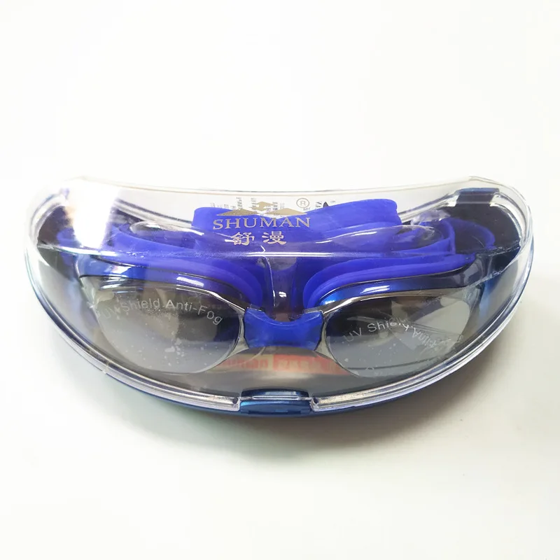 Новые стильные водонепроницаемые противотуманные гальванические очки в коробке