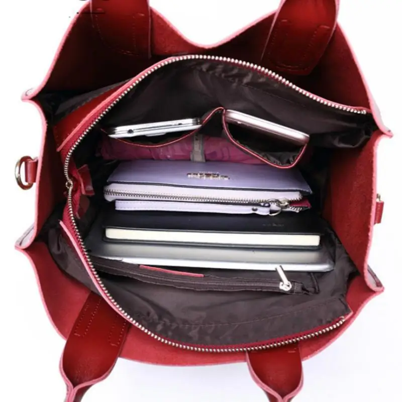 

New Bags For Women 2021 Oil Wax Cowhide Leather Handbags Female Large Capacity Women's Shoulder Bag Fashion Messenger Bags