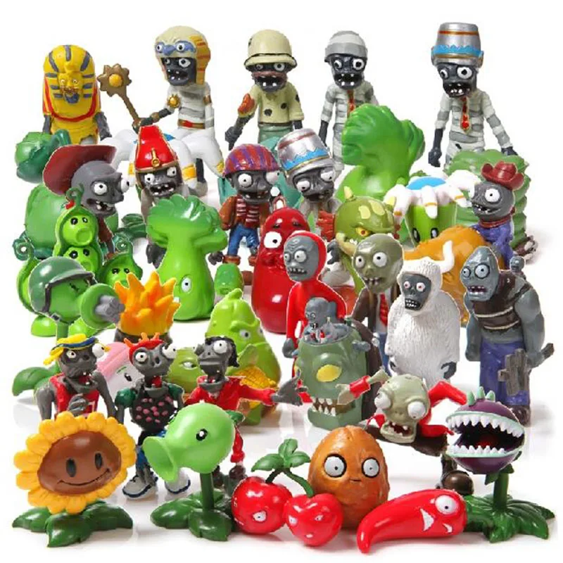 40 шт./лот игрушка 3 7 см Коллекционные Фигурки игрушки в подарок|plants vs zombies toy|figure