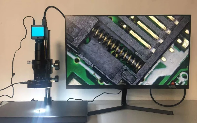 Комплект микроскопа Full HD HDMI USB Промышленная электроника цифровой микроскоп