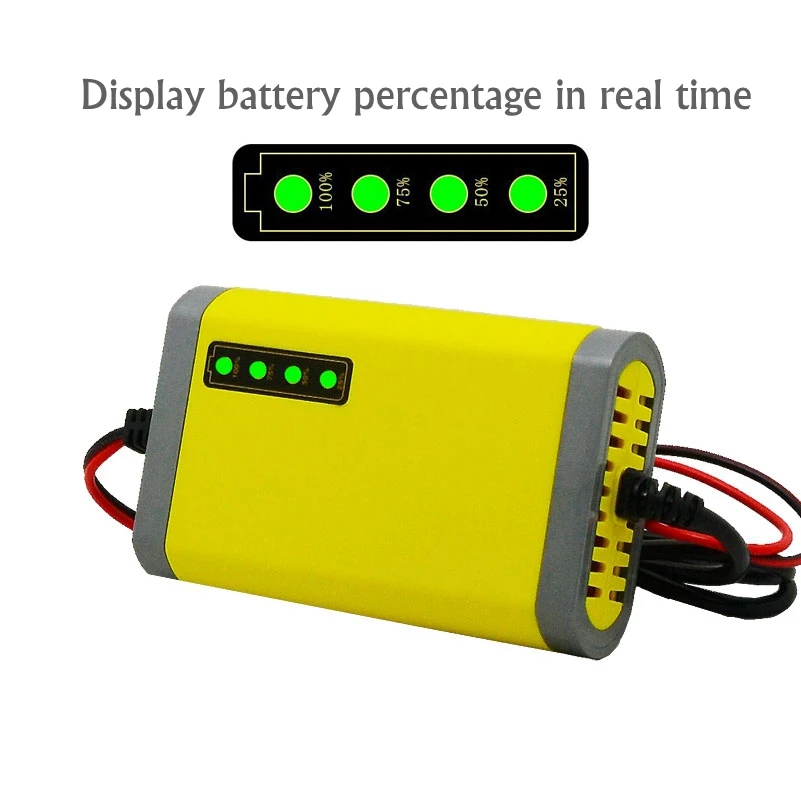 Зарядное устройство для аккумуляторов 12 В 2 А со светодиодным дисплеем |