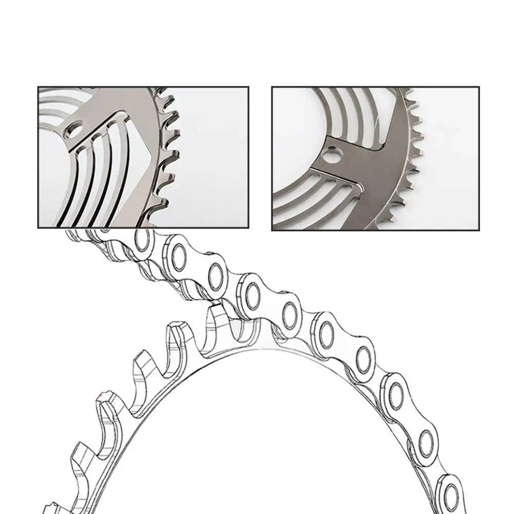 Велосипед звездочка цепной передачи складные велосипедные шлемы 56t Алюминий