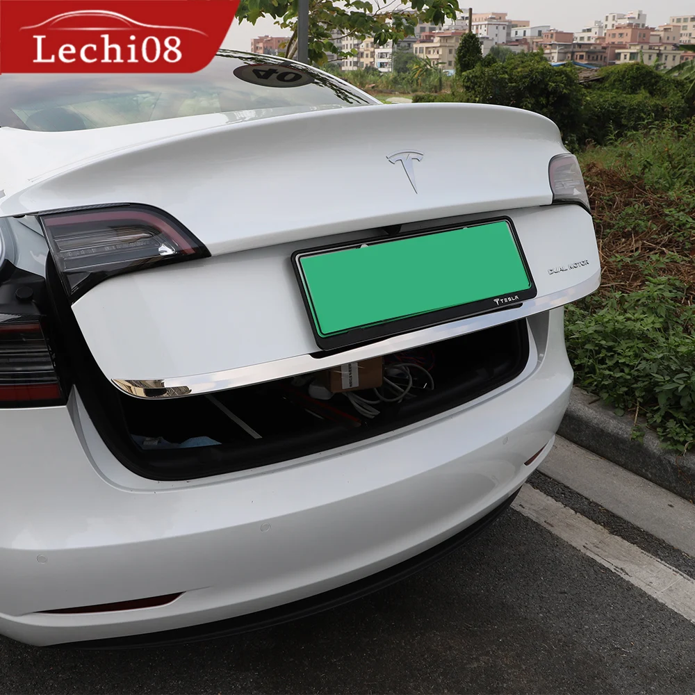 Отделка задней двери из нержавеющей стали для Tesla model 3 аксессуары/аксессуары