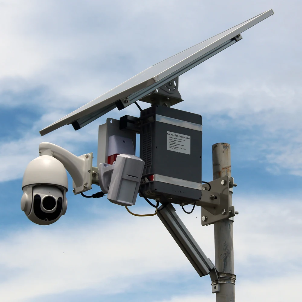 Профессиональная камера видеонаблюдения на солнечной батарее 4 МП Ip Ptz с Pir
