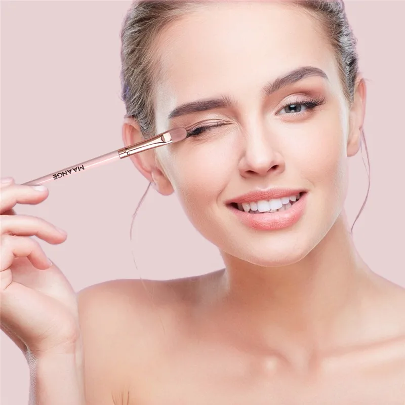 11 шт. розовый набор кистей для макияжа Хайлайтер глаз Косметическая Пудра основа