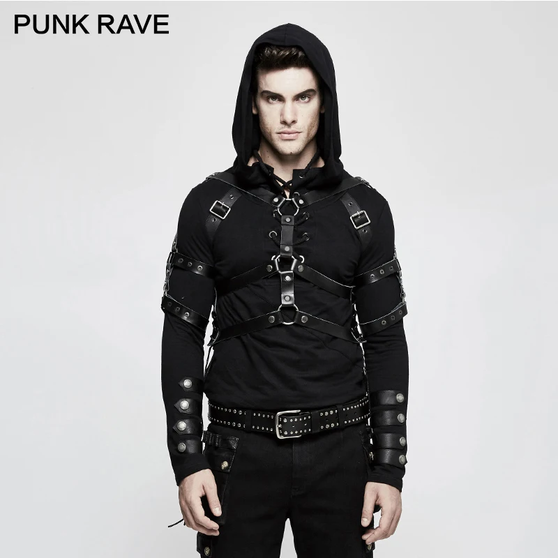 Панк рейв стимпанк аксессуары к военной униформе одежда с заклепками для мужчин