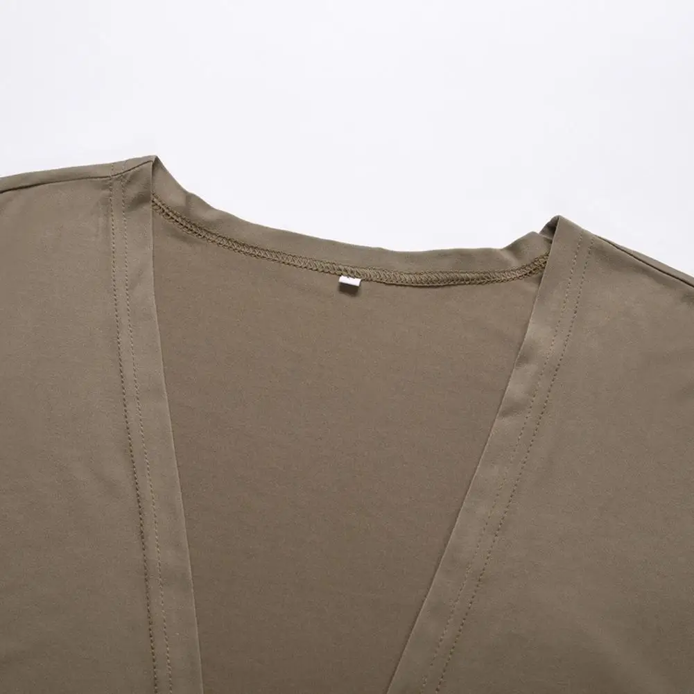 Женский комплект из трех предметов жилет на завязках без рукавов и брюки