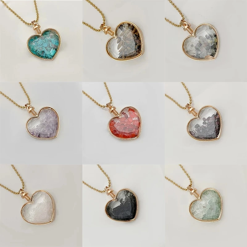 Подвеска в форме сердца из натуральной кожи | Украшения и аксессуары