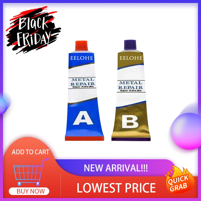Комплект из 2 предметов A + B металлический клейкий для ремонта клей железа Сталь