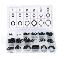 universal 18 sizes 225 x rubber o ring o ring washer gasket automotive seals assortment black for car with case drop shipping