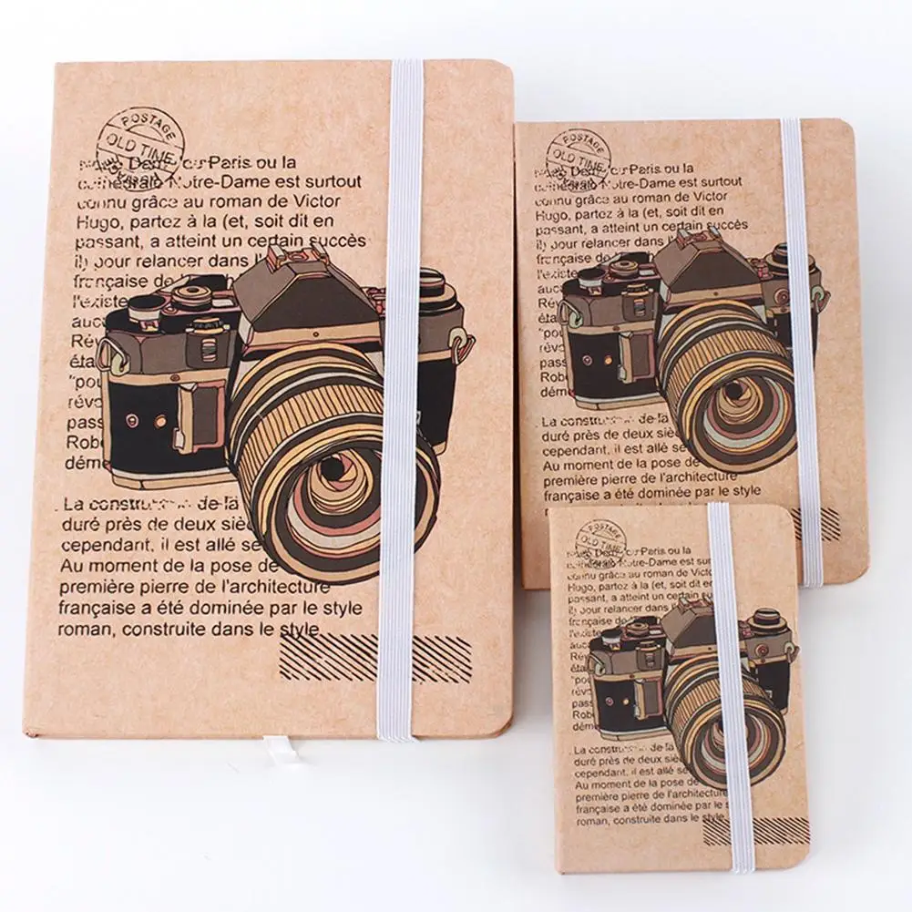 

Блокнот A6 A7 с изящной коричневой бумажной обложкой, офисный студенческий блокнот, офисные и школьные принадлежности