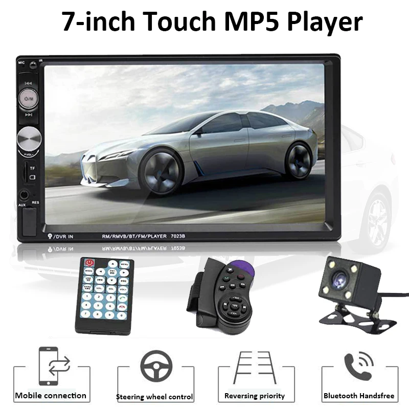 TOSPRA Универсальный Автомобильный мультимедийный плеер 2 Din Авто Стерео 7