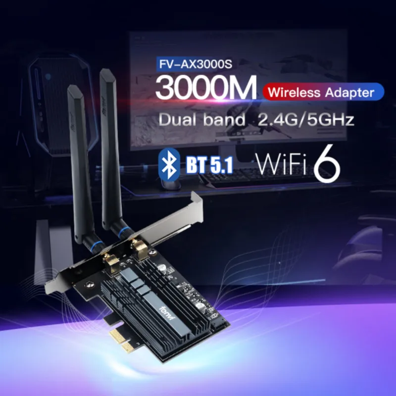 FV-AX3000 Intel AX200 3000 Мбит/с 2 4/5 ГГц | Компьютеры и офис