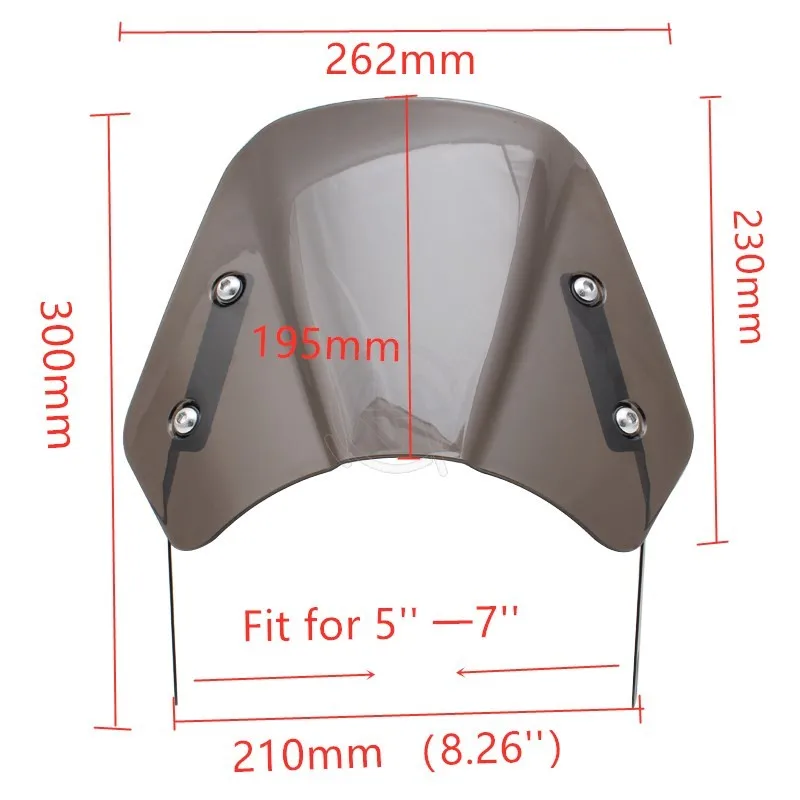 Универсальный ветрозащитный экран для мотоцикла из АБС-пластика Harley Honda Yamaha Kawasaki