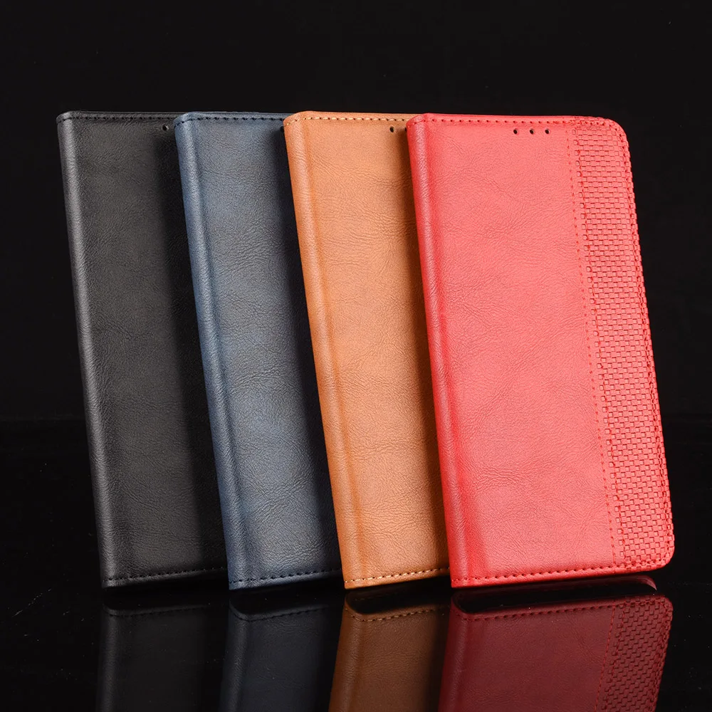 

TECNO Camon 12 Pro CC9 Case Tecno 12 Wallet Flip Style Vintage Leather Phone Cover For TECNO Camon 12 Air CC6 With Photo Frame