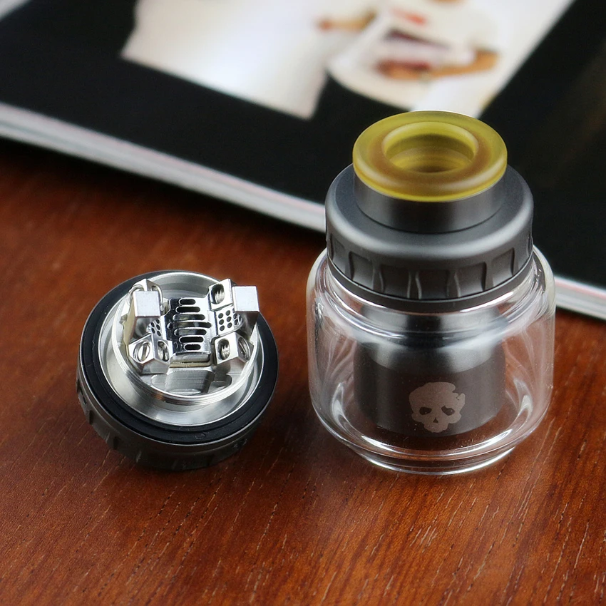 Dovpo Blotto RTA распылитель с 2/6 мл стеклянный пузырьковый/ULTEM пузырьковый бак 510 резьба 26 мм Диаметр Vape Танк против Dead Rabbit RTA