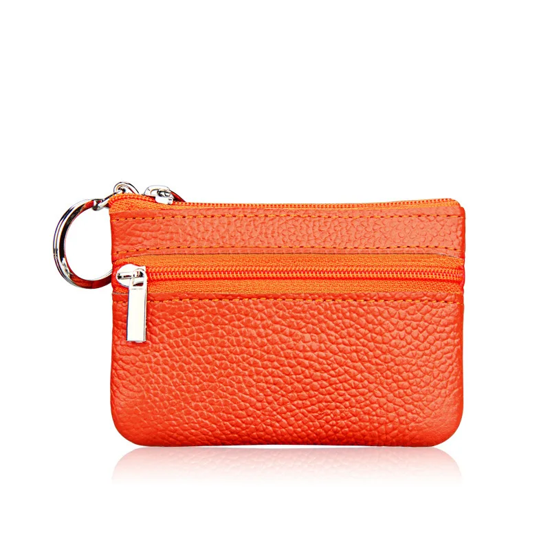 Womens Coin Purses Pocket Genuine Leather Mini Coin Wallet Multi-functional Mini Bag Casual Key Bag Short Coin Purses