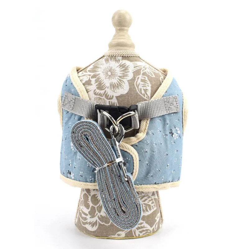 Дышащий хлопковый жилет для собаки поводок маленькой принадлежности собак