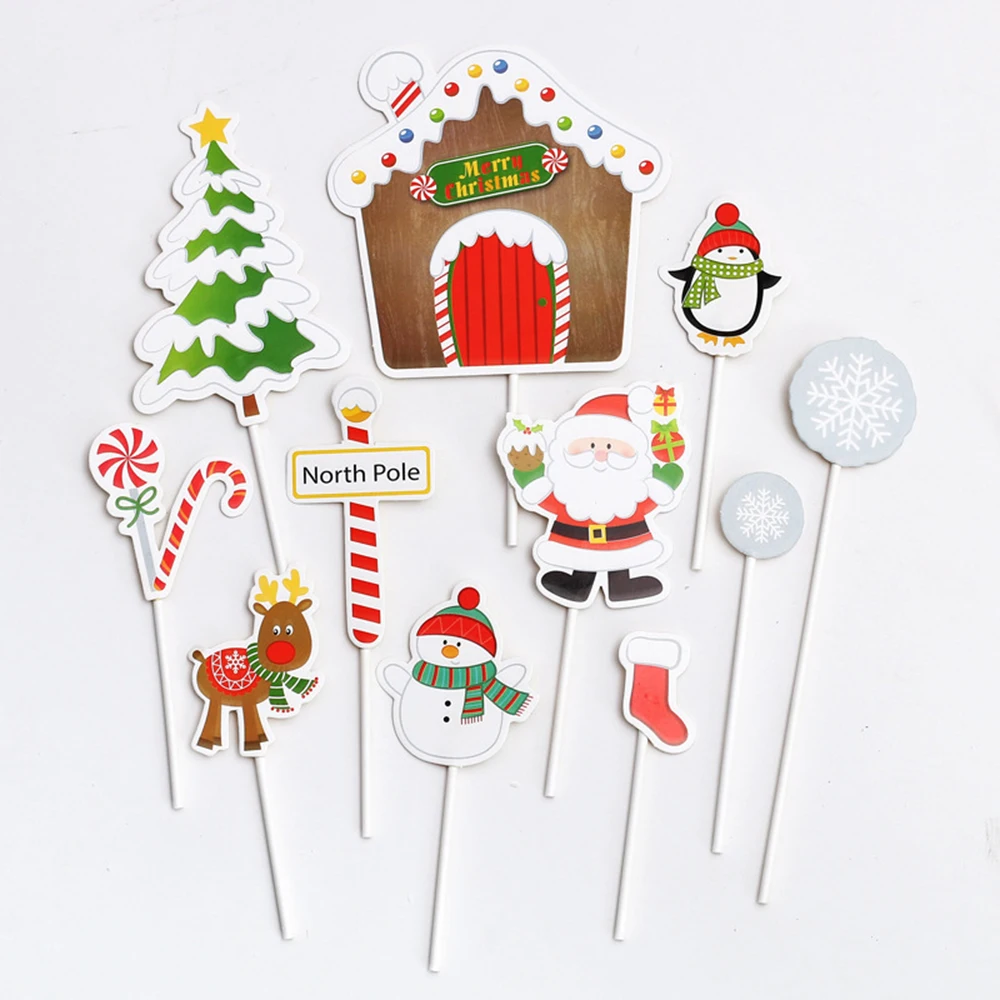 

Christmas Party Cake Decoration Supplies Christmas Decoration Christmas Cake Decoration Plug-In Baking Decoration Accessories