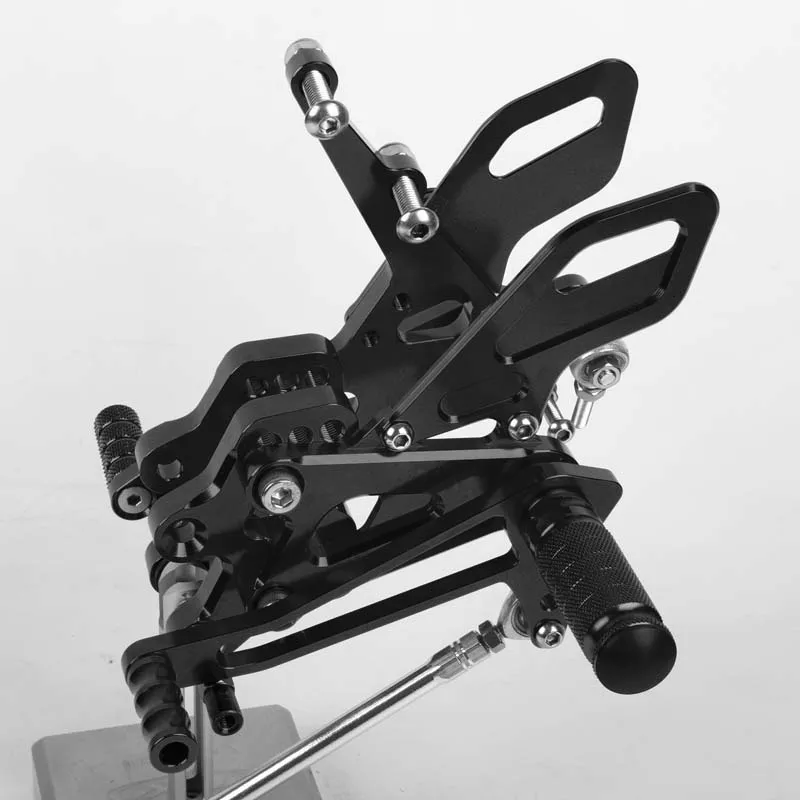Педаль мотоцикла для Kawasaki ZX10R 2004 2005 алюминиевый сплав Rearset подножки ног черный