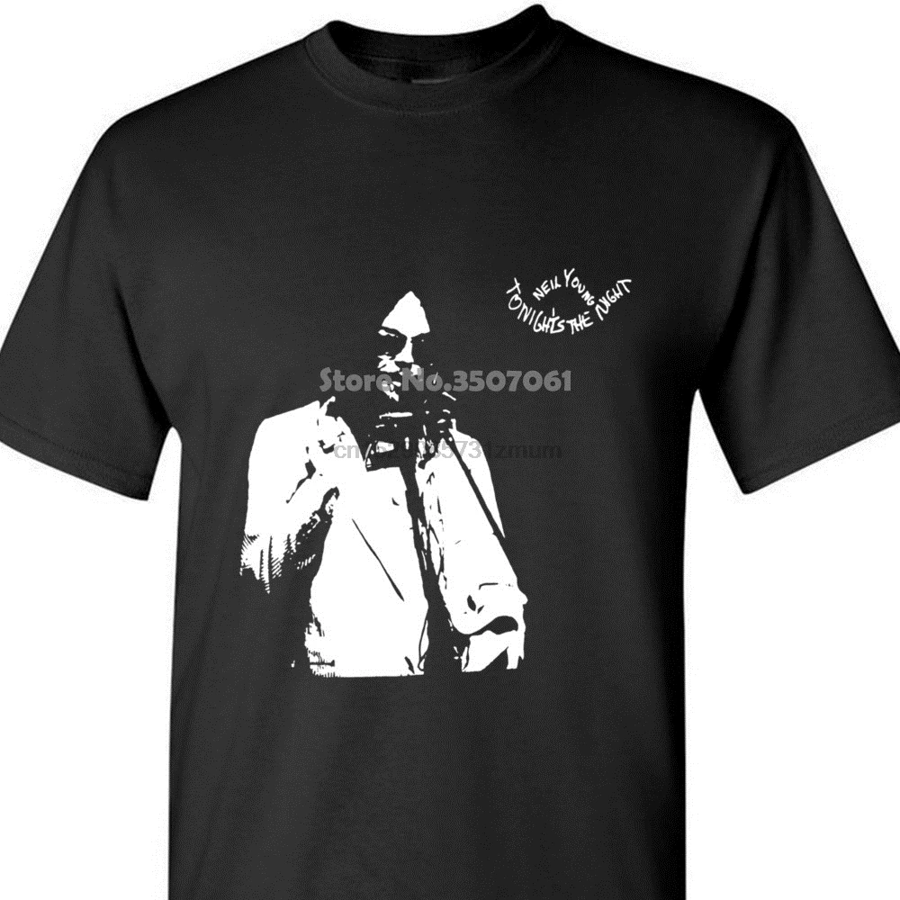 Pride Of The футболки с изображением различных существ Neil Young MenS TonightS Night Органическая