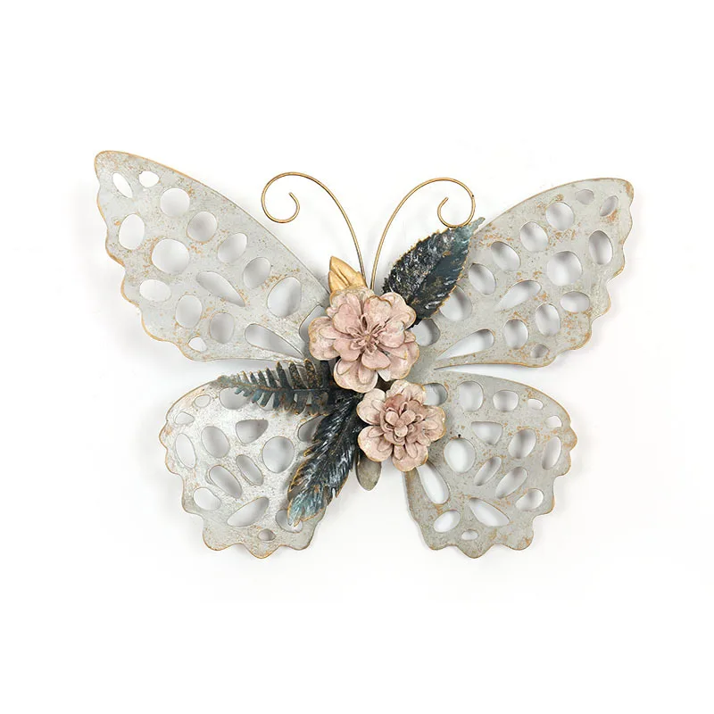 

Creative home wall hanging restaurant European stereo wall decoration wrought iron wall decoration butterfly WF603955