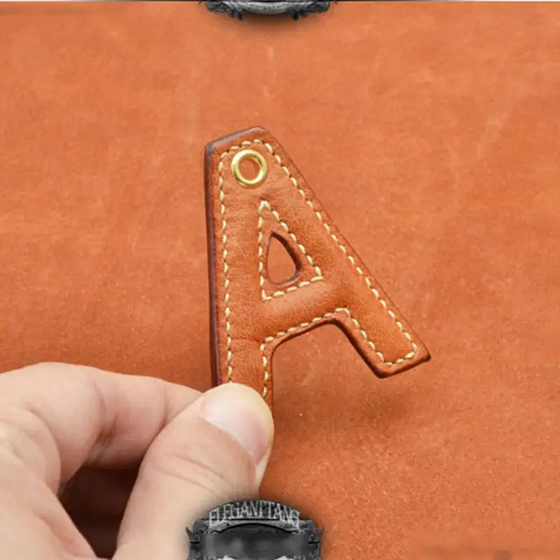 

26 Pcs/Set DIY Leathercraft Leather 26 English Letter Keychain Pendant Mold Sewing Pattern Acrylic Template Kit Leather Mould