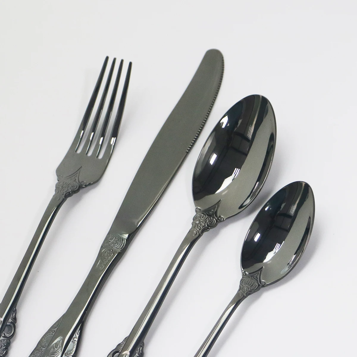 Набор посуды из нержавеющей стали 304 столовый нож вилка ложка столовые приборы