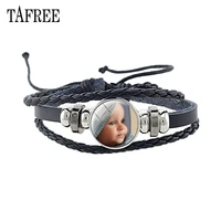 jweijiao personal leather braceelts fashion custom silver plated bangles photo letters jewelry best gifts 2020 na01